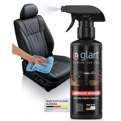 Imagen de Glart 45IR limpiador de interiores y quitamanchas para coche, ideal tablero, tapicería, cuero, interiores, cuidado del 500 ml, fragancia agradable.