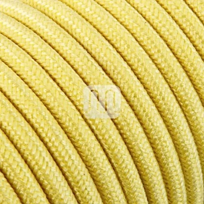 Imagen de merlotti 20369 Cable eléctrico Redondo h03vv f 2 x 0.75, Canvas Amarillo, 3 m