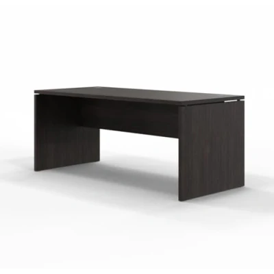 Imagen de Spacio Escritorio de Madera H20, Mesa Oficina para Ordenador con Pata Panel, Tablero 30mm (Wengué, 180x80cm)
