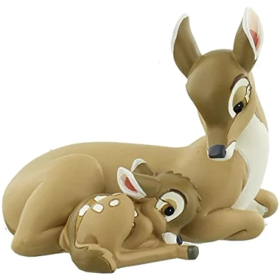Imagen de Disney Figura Decorativa de Recuerdo Bambi y la Madre, 11 cm, Momentos mágicos My Little One DI182
