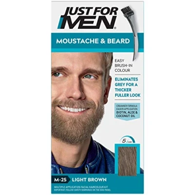 Imagen de Just For Men Tinte de barba y bigote para hombre, color bronceado (M25), 1/ paquete