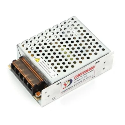 Imagen de Jandei Fuente de Alimentación Transformador 110/220V AC a 12V DC 60W 5A, Instalación en Interior IP20 para Tira Led, Neón o Dispositivos Bajo Voltaje