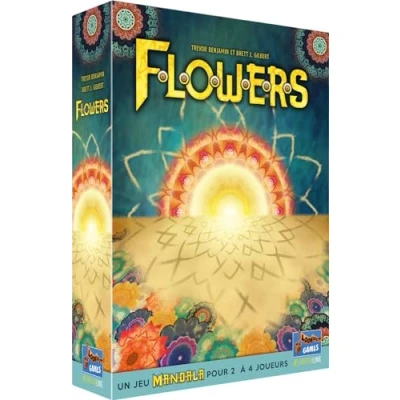 Imagen de Asmodee Lookout Games Flowers: a Mandala Game Juegos de Mesa Juego niños, Adultos y Familia Partir 10 años 2 4 Jugadores 20 30 min Versión Francesa