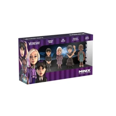 Imagen de MINIX Bandai Pack Figuras de Juguete la Serie Wednesday MN14781
