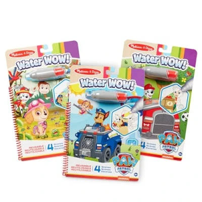 Imagen de Melissa &amp; Doug Paw Patrol Patrulla Canina Water Wow Juego de 3 Escenas para colorear con agua