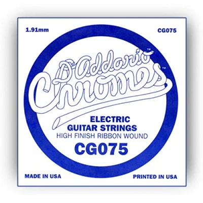 Imagen de D&#039;Addario CG075 .075 Flat Wound Single String for Electric Guitar
