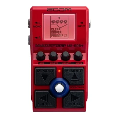 Imagen de Zoom MS 60B+ MultiStomp Pedal de bajo, rojo