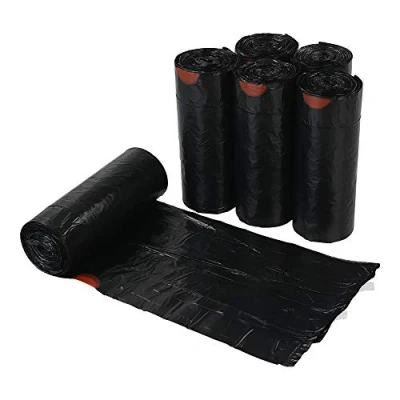 Imagen de Callyne bolsas de basura con cordón 40 litros, negras, 210