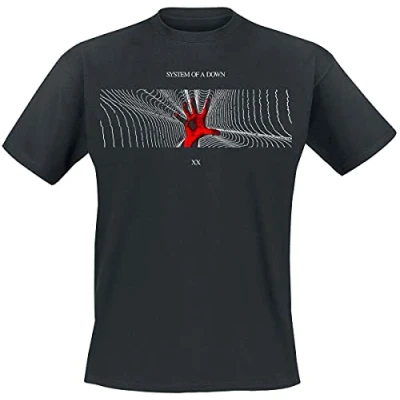 Imagen de System of a Down Radiation Hombre Camiseta Negro XL 100% algodón Vorne Bedruckt Regular