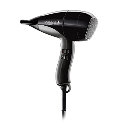 Imagen de Valera Swiss Nano Light 6001, secador de pelo profesional con ionizador, práctico, ligero y compacto, 1800 vatios, color Negro