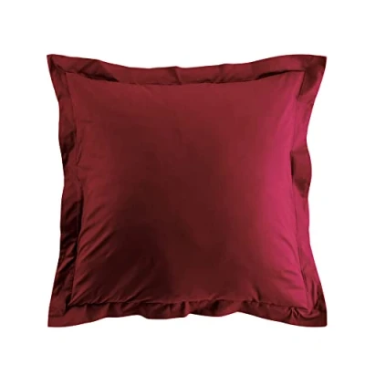 Imagen de Suave Interior, Funda de Almohada (63 x 63 cm) Biolina Burdeos, 100% algodón orgánico
