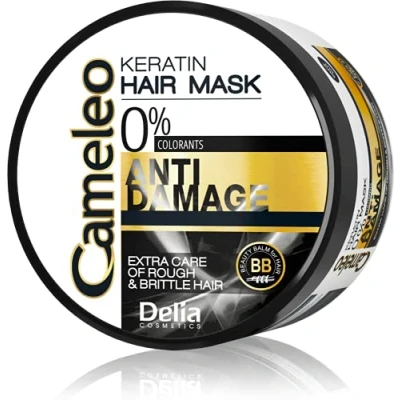 Imagen de Cameleo Mascarilla de Queratina Cabello Extremadamente Dañado Tratamiento Reparador Regenerador, Nutritivo e Hidratante Biomimética y Aceite Argán Termo Protección 200ml