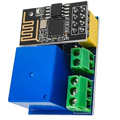 Imagen de AZDelivery ESP8266 01S ESP Módulo WiFi WLAN 5V con Relay Adaptador (sucesor de ESP01) Compatible Arduino E Book Incluido!