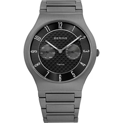 Imagen de BERING Reloj Analógico Titanium Collection para Hombre de Cuarzo con Correa en Titanio &amp; Cristal Zafiro 11939 777