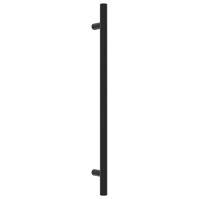 Imagen de vidaXL Tiradores para Armarios 20 uds, de Barra en T, Puerta Cajón, Accesorios Muebles, Acero Inoxidable Negro 224 mm