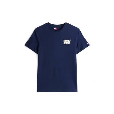 Imagen de Tommy Jeans SLIM Bubble Print TEE Camiseta estampada, Hombre, Talla: 52, Dark night navy