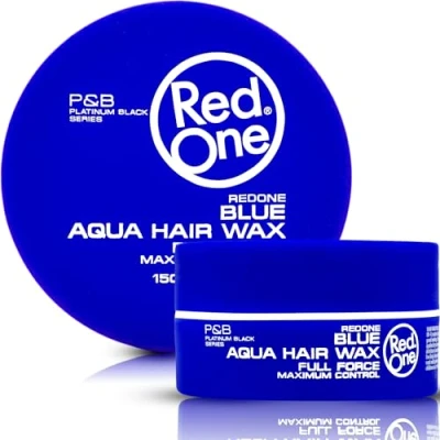 Imagen de RedOne Cera para el cabello acuática azul 150 ml Ultra Grip capilar hombres y mujeres Goma de mascar perfumada Máximo control
