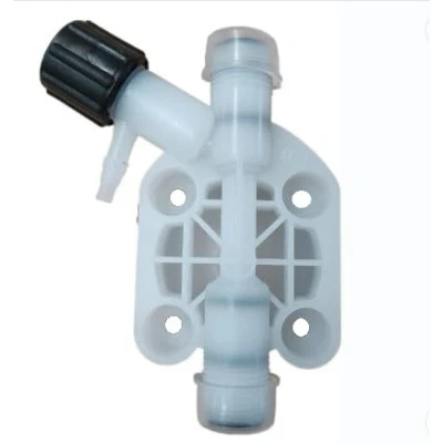 Imagen de YMBERSA Cabezal para Bombas VCx y FCx en PVDF Vitón Tubo 4x6 a 3/8&quot; Aptos Cloro pH