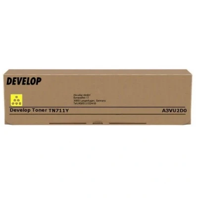 Imagen de ineo+ 754 Develop TN 711Y (A3VU2D0) toner amarillo (original)