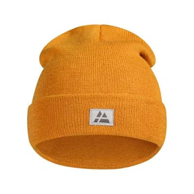 Imagen de DANISH ENDURANCE Gorro de Punto Estilo Beanie, Suave y Elástico, Materiales Reciclados, para Hombre Mujer, Mostaza, One Size
