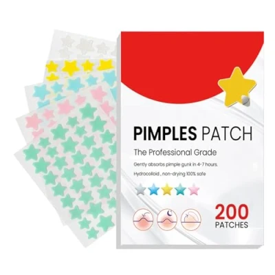 Imagen de 200 Pimple Patches Parches,Patch Estrella Parches Acne,Suavizan Eficazmente La Reparación De Piel Del Acné/Absorción Secreciones