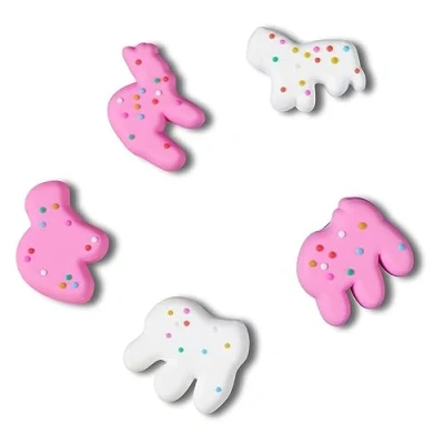 Imagen de Crocs 5 pack Food Jibbitz Shoe Charms, Encantos para zapatos, Unisex adulto, Animal Cookies, Talla única