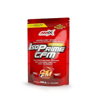 Imagen de Amix IsoPrime CFM Isolate Doypack 500 gr 90% proteína Sabor Chocolate Blanco