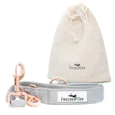 Imagen de FREUDENTIER® Correa para Perro de Piel Vegana, 2 m, Ajustable en 3 Posiciones, Fabricada con cariño Holanda, colección Hyde Park 2.0 (2 m Largo y 25 mm Ancho)