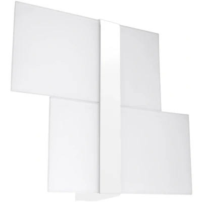Imagen de SOLLUX Acero Iluminación Bombilla LED Pantalla de diseño Minimalista Fácil instalación Aplique pared Massimo Blanco