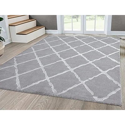 Imagen de Mia&#039;s Teppiche Anna, Alfombra de salón, Pelo Corto, 080 x 300 cm, Color Gris
