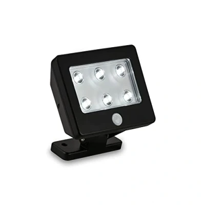 Imagen de BRILONER Lámpara LED de exterior con detector movimiento, luz inclinable IP54, pared resistente al agua, exterior, negro.