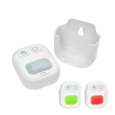 Imagen de TFA Dostmann 38.2046.02 Temporizador para Lavado de Manos y Dientes, Apto niños Adultos, sin taladrar, Color Blanco