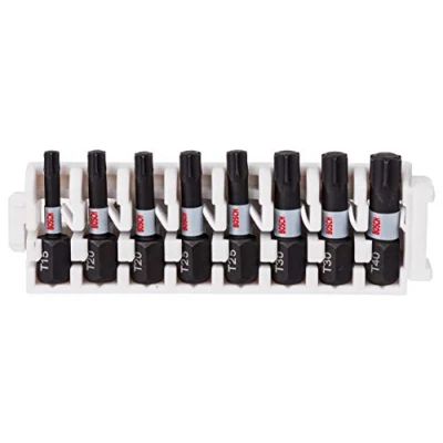 Imagen de Bosch Profesional Set de 8 Puntas atornillar Control Pick and Click, Accesorio para Taladro Impacto, 25 mm