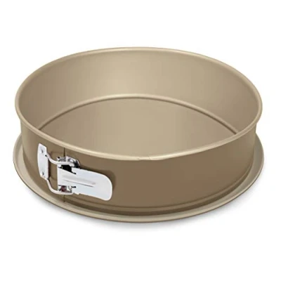 Imagen de Guardini, Línea Gold Elegance, Tartera desmontable con bandeja recolectora, 26 cm. Material: Acero revestimiento antiadherente, Color dorado