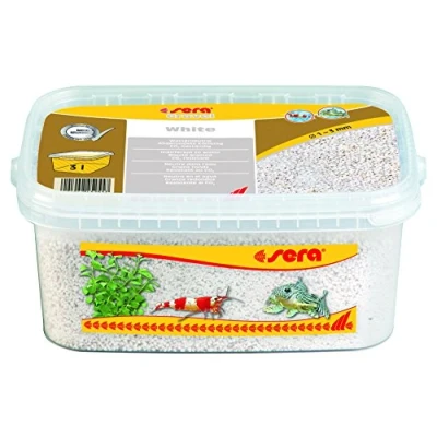 Imagen de sera Gravel White 1 3 mm 3.000 ml Grava Natural Blanca (Ø mm) para Todos los acuarios de Agua Dulce y Salada