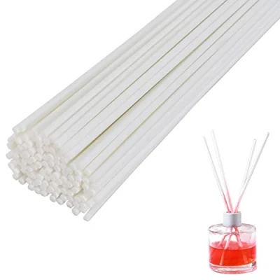 Imagen de Colexy Reed Diffuser, 100 Piezas Varillas Difusoras de Lámina Natural Aroma Diffuser Sticks, 22cm*0.3cm Sticks Oil Ambientador Varilla Ratán (Blanco)