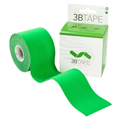Imagen de 3B Scientific Cinta de kinesiología (5m x 5cm) Soporte Elástico para Músculos y Articulaciones Ejercicio, Deporte, Recuperación Lesiones Dolor Muscular Verde