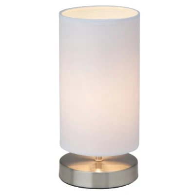 Imagen de BRILLIANT lamp Clarie lámpara de mesa iron/white 1x D45, E14, 40W, adecuado para lámparas caída (no incluidas) Escala a ++ E Con interruptor cable
