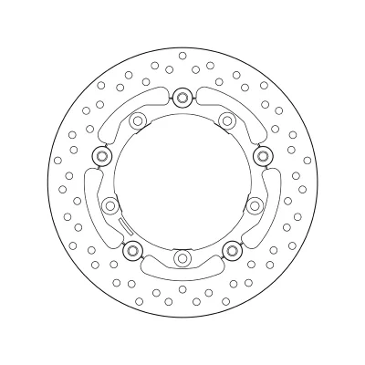 Imagen de BREMBO disco de freno 267mm 5, 4mm 5 perforado, dos piezas 78B40817 Discos freno,