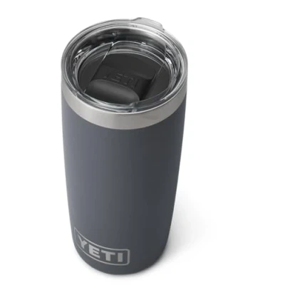Imagen de YETI Rambler Vaso de acero inoxidable aislado al vacío con tapa Magslider, color carbón, 295 ml