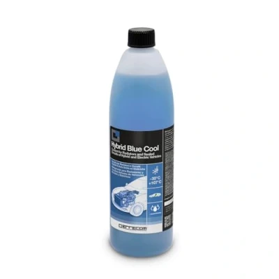 Imagen de ERRECOM Hybrid Blue Cool, Líquido para Radiador Concentrado Coches Híbridos y Eléctricos, anticongelante con Paquete Inhibidor Oat Fosfatos, 1 Litro
