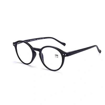 Imagen de ZENOTTIC Gafas de Lectura Bloqueo Luz Azul Lentes Antirreflejos Retro Ligero Marco Redondo para Hombres y Mujeres Aumentos 0.0 1.0 1.5 2.0 2.5 3.0 3.5