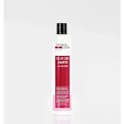 Imagen de DESIGN LOOK CHAMPÚ Pro Oro Y Diamante Color Care 300 ML, Negro, Estandar