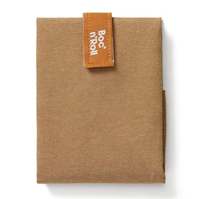Imagen de Roll&#039;eat ® Bolsa Merienda, Porta Bocadillos con Envoltorio Reutilizable, Alimentos Ecológico sin BPA, de Tela, Color Marrón Boc&#039;n&#039;Roll Nature