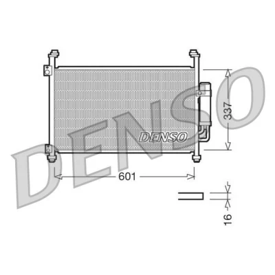 Imagen de DENSO DCN40007 Condensador con secador 601x337x16 R 134 a 601 HONDA: CIVIC 8 Hatchback,