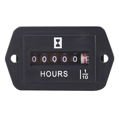 Imagen de Qiilu DC 6 80V Medidor de horas mecánico para motor diesel gasolina generador barco(HM002)