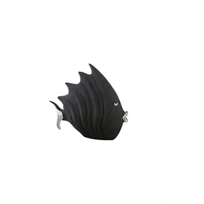 Imagen de Casablanca Figura Decorativa Pez Poli Color: Negro 26 x 29 cm