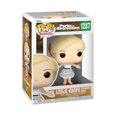 Imagen de Funko Pop! TV: Parks &amp; Rec Leslie Knope (Wedding) and Recreation Figura de Vinilo Coleccionable Idea Regalo Mercancia Oficial Juguetes para Niños y Adultos TV Fans