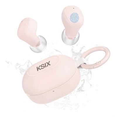 Imagen de Auriculares Inalámbricos Ksix Neutron Usb c 4+16h Autonomía Llamadas Rosa