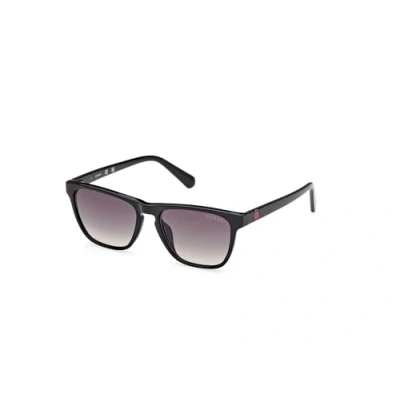 Imagen de Guess Unisex GU00129 01B Gafas de sol Inyectado Negro Fumar Cuadrada Normal
